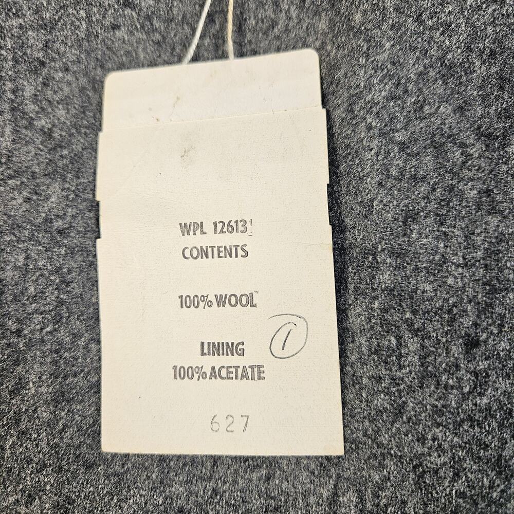 Larry Levine Wool A-Line Skirt Center Pleat Size 13 Vintage Heather Gray - Picture 3 of 5